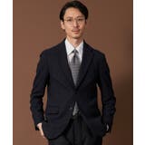 ネイビー(894) | カシミヤ混ピンヘッドジャケット【セットアップ可/ビジネス対応】 | THE SHOP TK