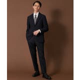 カシミヤ混ピンヘッドスラックス【セットアップ可/ビジネス対応】 | THE SHOP TK | 詳細画像1