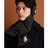 ブルー(293) | 【HARRIS TWEED/ハリスツイード】中綿入り差込マフラー | THE SHOP TK