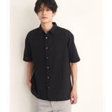 ブラック(019) | コットンレース半袖シャツ | THE SHOP TK