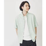 ミントグリーン(021) | コットンレース半袖シャツ | THE SHOP TK