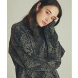 チャコールグレー(014) | 総柄モールニットクルーネック ユニセックス | THE SHOP TK