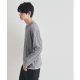 スラブワッフルフェイクレイヤード長袖Tシャツ | THE SHOP TK | 詳細画像1