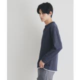 スラブワッフルフェイクレイヤード長袖Tシャツ | THE SHOP TK | 詳細画像9