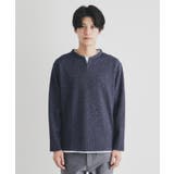 スラブワッフルフェイクレイヤード長袖Tシャツ | THE SHOP TK | 詳細画像13