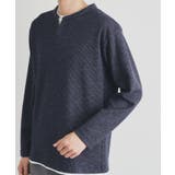 スラブワッフルフェイクレイヤード長袖Tシャツ | THE SHOP TK | 詳細画像17