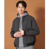 シャークスキン薄中綿リブブルゾン | THE SHOP TK | 詳細画像1 
