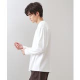 リンクスジャカード長袖Tシャツ【サスティナブル素材使用/洗濯機OK】 | THE SHOP TK | 詳細画像1