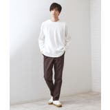 リンクスジャカード長袖Tシャツ【サスティナブル素材使用/洗濯機OK】 | THE SHOP TK | 詳細画像3