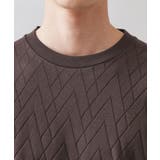 リンクスジオメトリック長袖Tシャツ【サスティナブル素材使用/洗濯機OK】 | THE SHOP TK | 詳細画像16