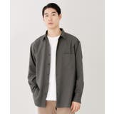 チャコールグレー(014) | TECLINO/テクリーノ 長袖オックスシャツ【洗濯機OK】 | THE SHOP TK