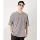 グレー(012) | ヴィンテージライク フェード5分袖Tシャツ 【ビッグシルエット/洗濯機OK】 | THE SHOP TK