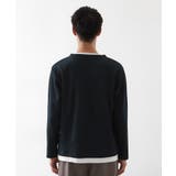【一枚でコーディネートが完成!】レイヤード風キーネック長袖Tシャツ 洗濯機OK | THE SHOP TK | 詳細画像19