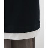 【一枚でコーディネートが完成!】レイヤード風キーネック長袖Tシャツ 洗濯機OK | THE SHOP TK | 詳細画像22