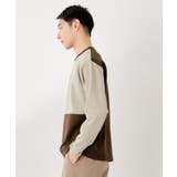 【一枚で着映える】パターンブロッキング長袖Tシャツ 洗濯機OK | THE SHOP TK | 詳細画像5