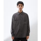 ダブルポケットストライプ長袖シャツ 【洗濯機OK】 | THE SHOP TK | 詳細画像9