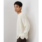 【心地良い、滑らかさ】レイヤード風ケーブル ニットソー 【洗濯機OK】 | THE SHOP TK | 詳細画像4