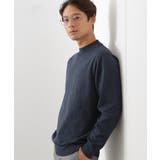 ネイビー(094) | 【冬のビジネスシーンに最適】モックネックニット | THE SHOP TK
