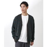 チャコールグレー(014) | ヘリンボンニットカーディガン | THE SHOP TK