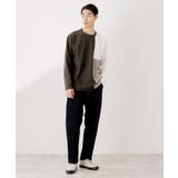 【一枚で着映える】パネルブロッキング長袖Tシャツ 【洗濯機OK】 | THE SHOP TK | 詳細画像7 