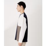 【一枚で着映える】パネルブロッキング長袖Tシャツ 【洗濯機OK】 | THE SHOP TK | 詳細画像14 