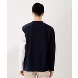 【一枚で着映える】パネルブロッキング長袖Tシャツ 【洗濯機OK】 | THE SHOP TK | 詳細画像16 