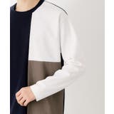 【一枚で着映える】パネルブロッキング長袖Tシャツ 【洗濯機OK】 | THE SHOP TK | 詳細画像18 