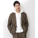 グレージュ(250) | ホームスパンジャージジャケット【セットアップ可/洗濯機OK】 | THE SHOP TK