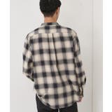 オンブレーチェックバンドカラーシャツ 【洗濯機OK】 | THE SHOP TK | 詳細画像6
