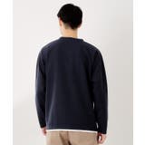 【一枚でコーディネートが完成！】レイヤード風クルーネック長袖Tシャツ 洗濯機OK | THE SHOP TK | 詳細画像14 