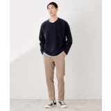 【一枚でコーディネートが完成！】レイヤード風クルーネック長袖Tシャツ 洗濯機OK | THE SHOP TK | 詳細画像15 