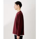 【一枚でコーディネートが完成！】レイヤード風クルーネック長袖Tシャツ 洗濯機OK | THE SHOP TK | 詳細画像18 