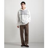 【大人の休日スタイルにはこれ!】フロントチェック柄ニットパーカ 洗濯機OK | THE SHOP TK | 詳細画像3