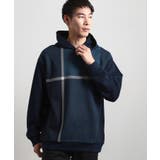 ネイビー(294) | 【大人の休日スタイルにはこれ!】フロントチェック柄ニットパーカ 洗濯機OK | THE SHOP TK