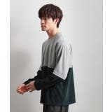 バイカラー モール風長袖Tシャツ | THE SHOP TK | 詳細画像1