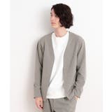チャコールグレー(014) | リサイクルシャークスキンノーカラーカーディガン セットアップ可 | THE SHOP TK