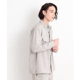 リサイクルシャークスキンダブルフラップシャツ セットアップ可 | THE SHOP TK | 詳細画像3 