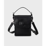 ブラック(019) | ショルダーベルト付きミニハンドルバッグ 2WAY/ユニセックス | THE SHOP TK