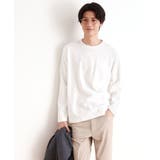 オフホワイト(003) | ジオメトリックリンクス長袖Tシャツ ON/OFF兼用 | THE SHOP TK