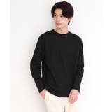ブラック(019) | ジオメトリックリンクス長袖Tシャツ ON/OFF兼用 | THE SHOP TK