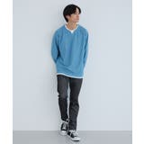 バスケット編みキーネックTシャツ | THE SHOP TK | 詳細画像3 