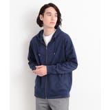 ネイビー(094) | スウェードタッチダンボールジップパーカ | THE SHOP TK