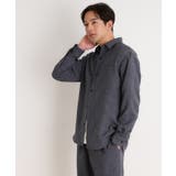 ブルー(093) | リネンライクレギュラーカラーシャツ セットアップ可 | THE SHOP TK