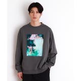 チャコールグレー(014) | プリントリブ長袖Tシャツ | THE SHOP TK