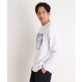 フラワー刺繍+グラフィックロングTシャツ | THE SHOP TK | 詳細画像1
