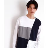 パネルブロッキング長袖Tシャツ | THE SHOP TK | 詳細画像3