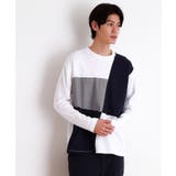 パネルブロッキング長袖Tシャツ | THE SHOP TK | 詳細画像4