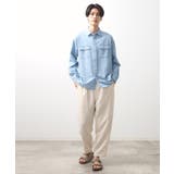 リネンブレンドデニムシャツ | THE SHOP TK | 詳細画像7 