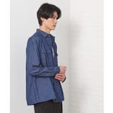 リネンブレンドデニムシャツ | THE SHOP TK | 詳細画像2 