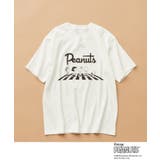 オフホワイト(003) | 75周年PEANUTSデザイン半袖Tシャツ | THE SHOP TK